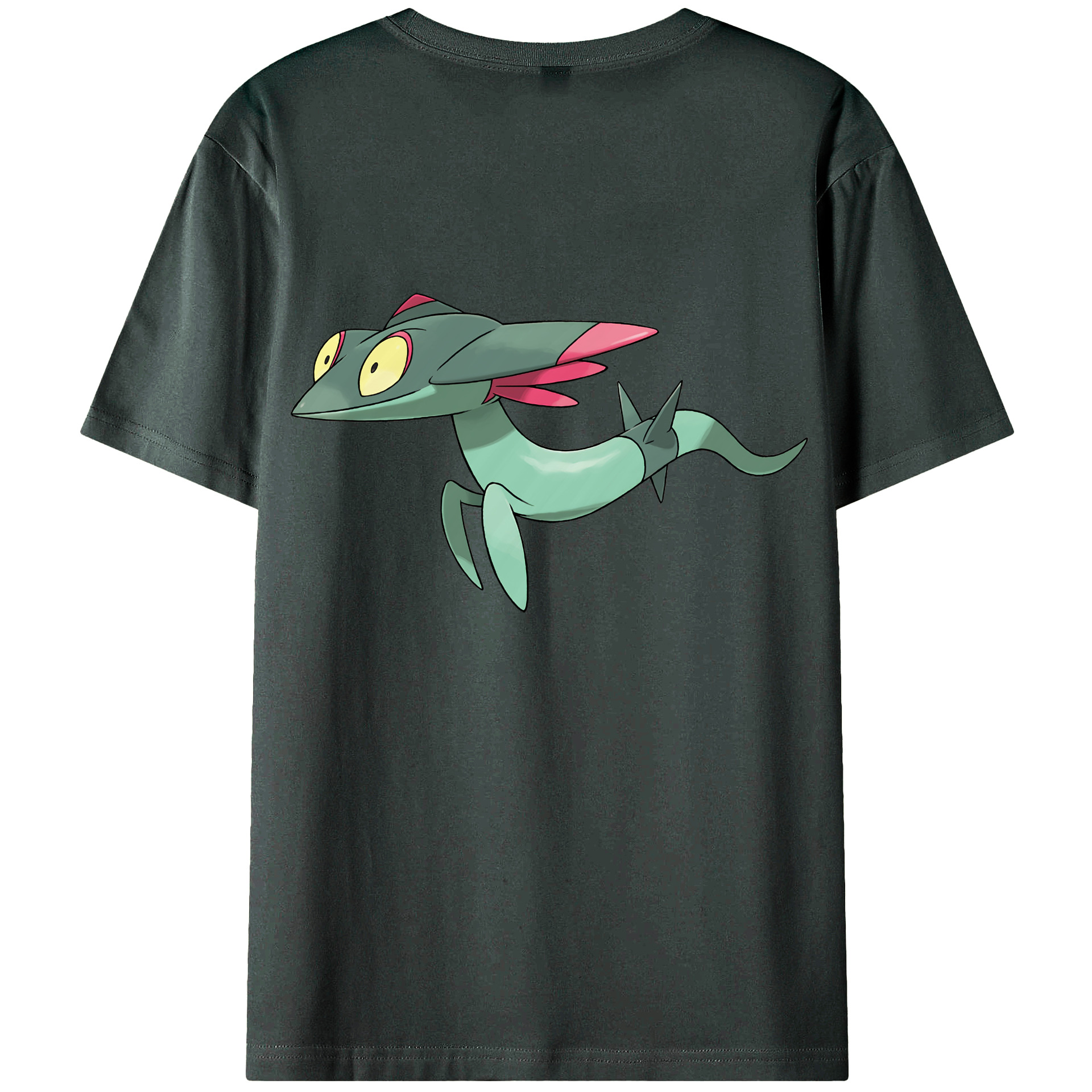 （画像用） ポケットモンスター Pokémon 綿100％ メンズ半袖Tシャツ（バックプリント） 通気性